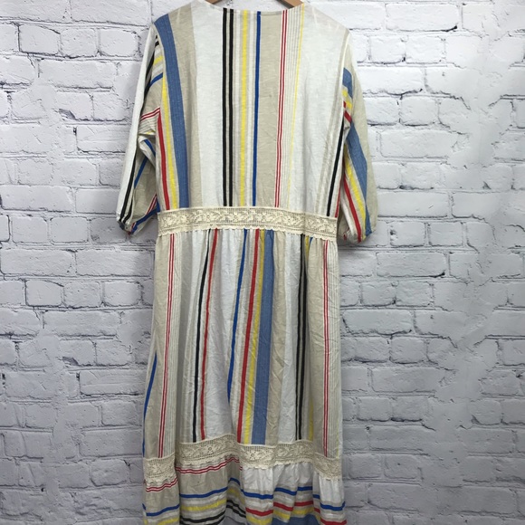 NEW Zara Ladies Striped Maxi Dress - Picture 3 of 8